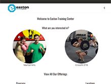 Tablet Screenshot of eastontrainingcenter.com